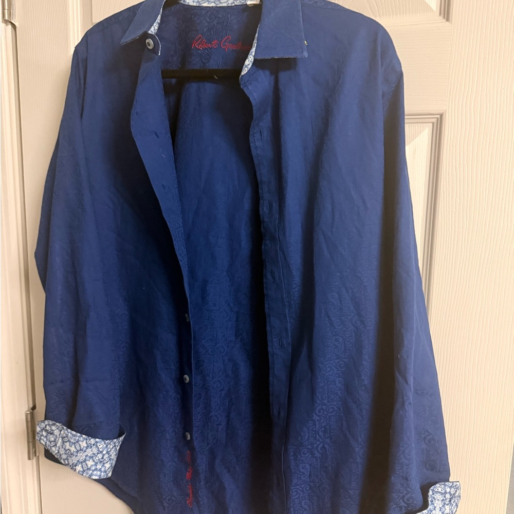 Robert Graham Blue Men's Shirt